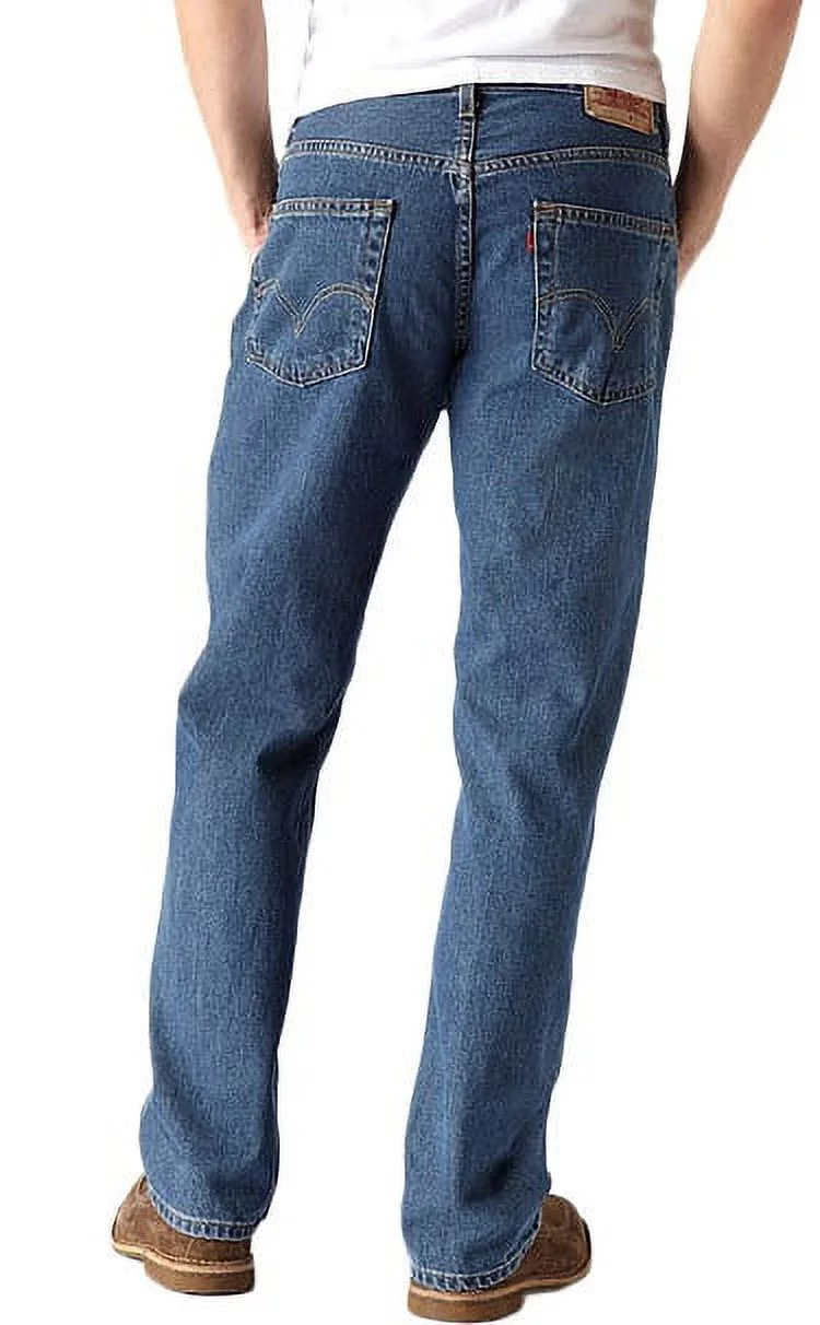 Levis Mens 550 Relaxed Fit Tapered Leg Jeans, Blue, 32X34