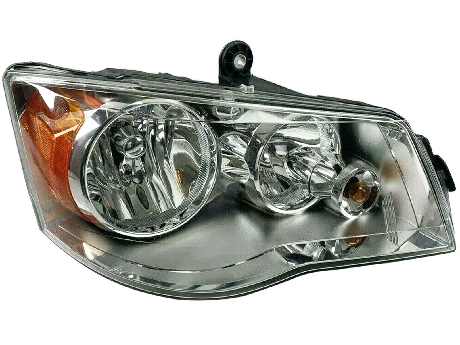 APA Replacement Chrome Head Lamp for 2008 - 2016 Town & Country Code LME 2011 - 2020 Grand Caravan Passenger Right Side CH2503192