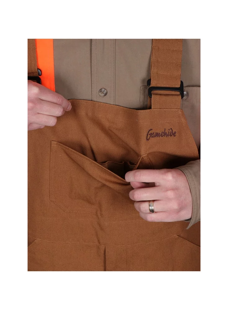 Gamehide Men's Bib Briar Proof Upland Hunting Marsh Brown - 4X