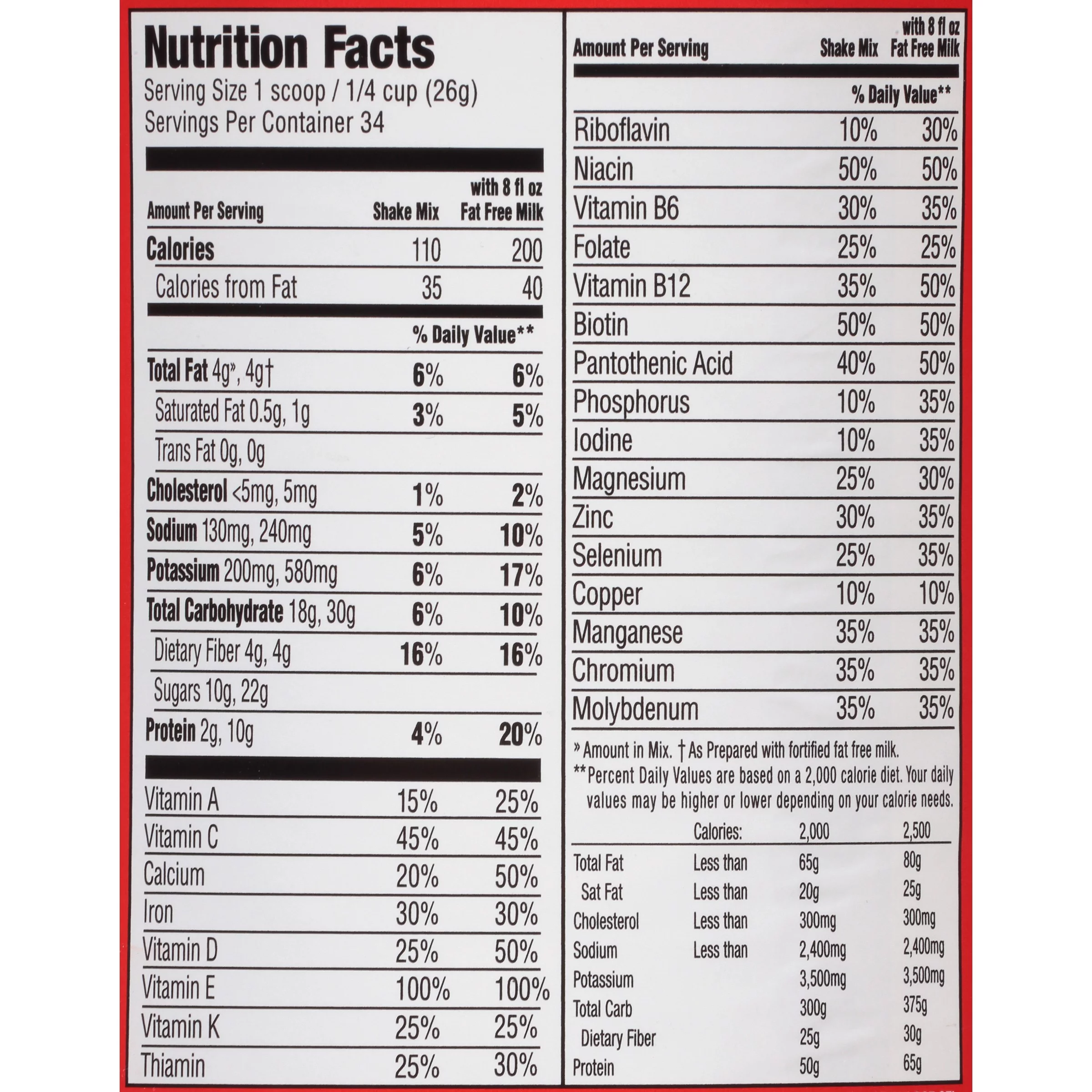 SlimFast Original Chocolate Royale Shake Mix (31.18oz.)
