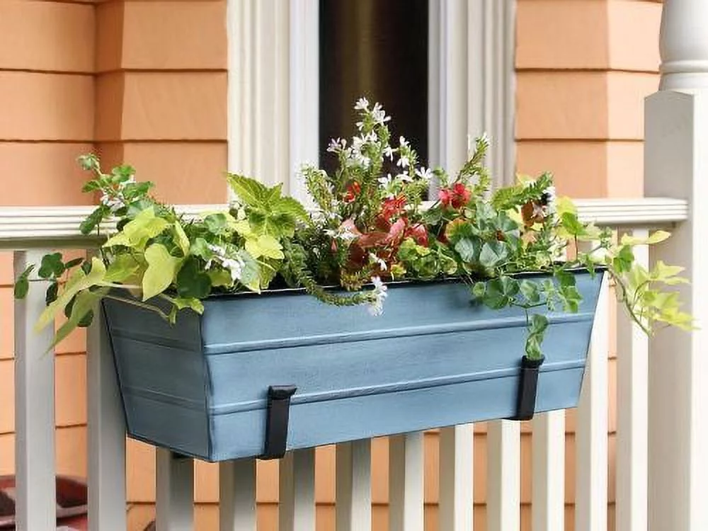 Achla C-20NB Nantucket Blue Flower Box, Medium