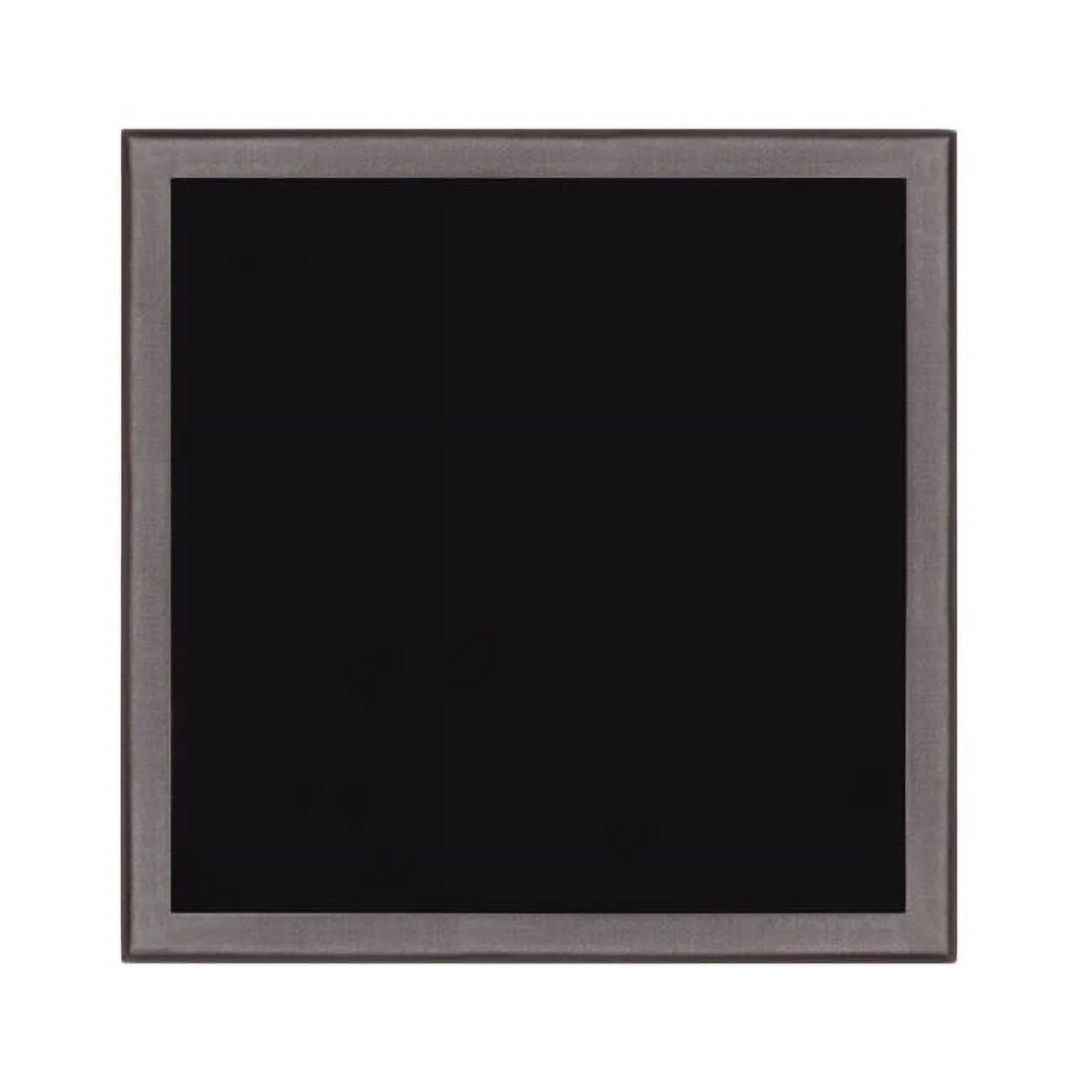 18 in. Black Square Glass Outdoor Side Table