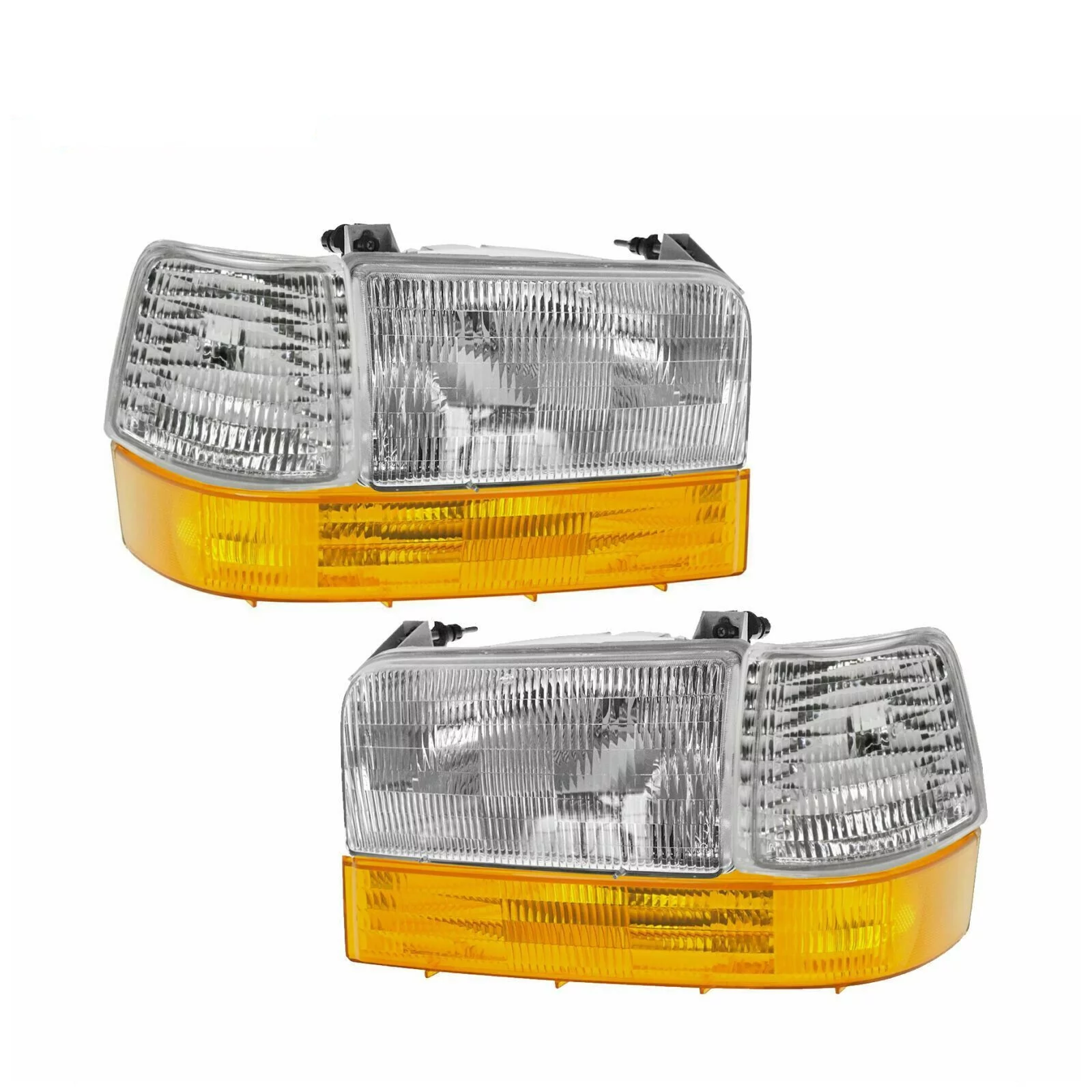 Headlights & Parking Corner Lights Left & Right Pair Set For Ford Truck