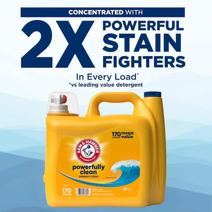 ARM & HAMMER 170 oz. Clean Burst dual HE Liquid Laundry Detergent, 170 Loads