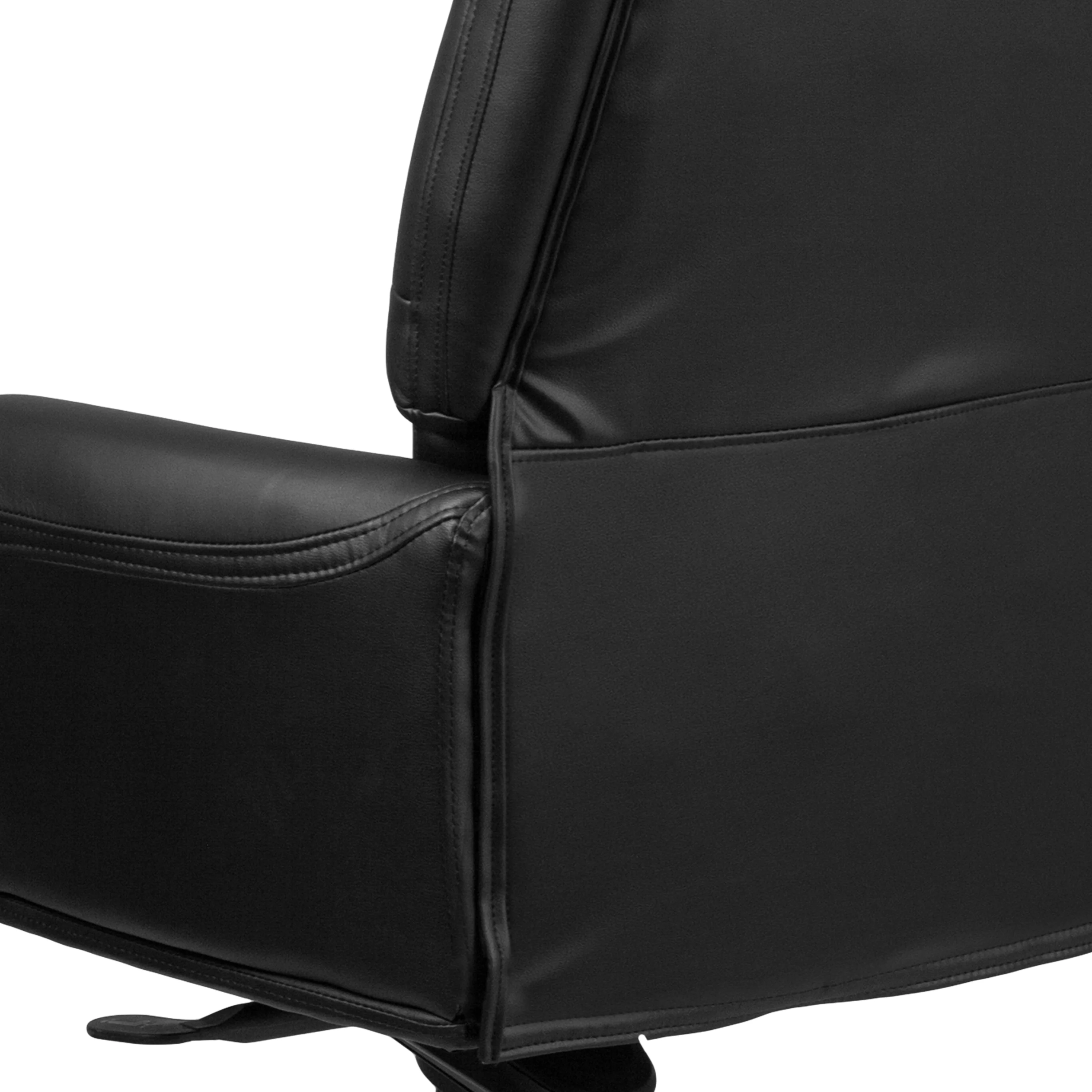 Emma + Oliver High Back Traditional Black LeatherSoft Multifunction Ergonomic Office Chair