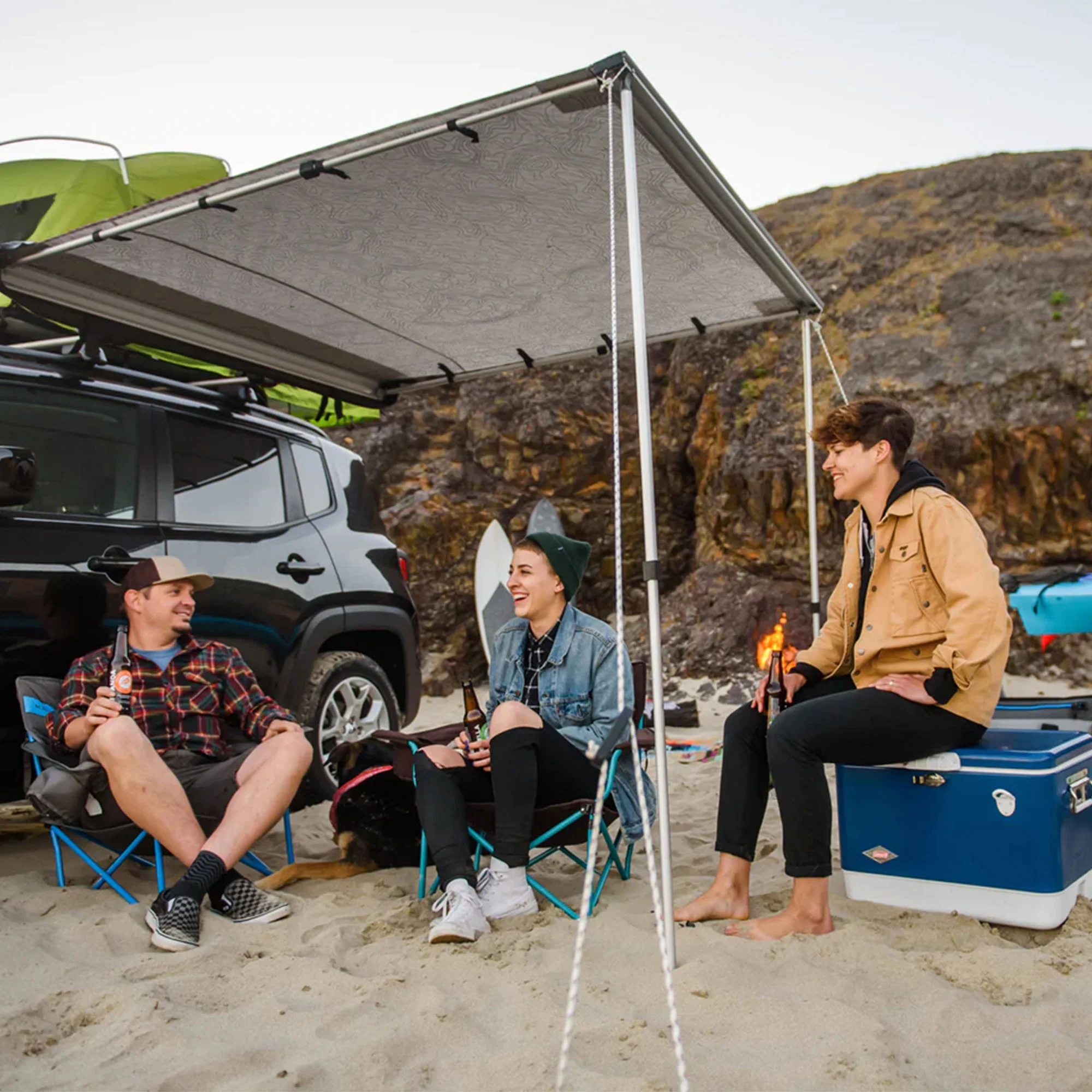 Yakima SlimShady 6.5' Lightweight Roof Mounted Awning w/Included SKS Lock