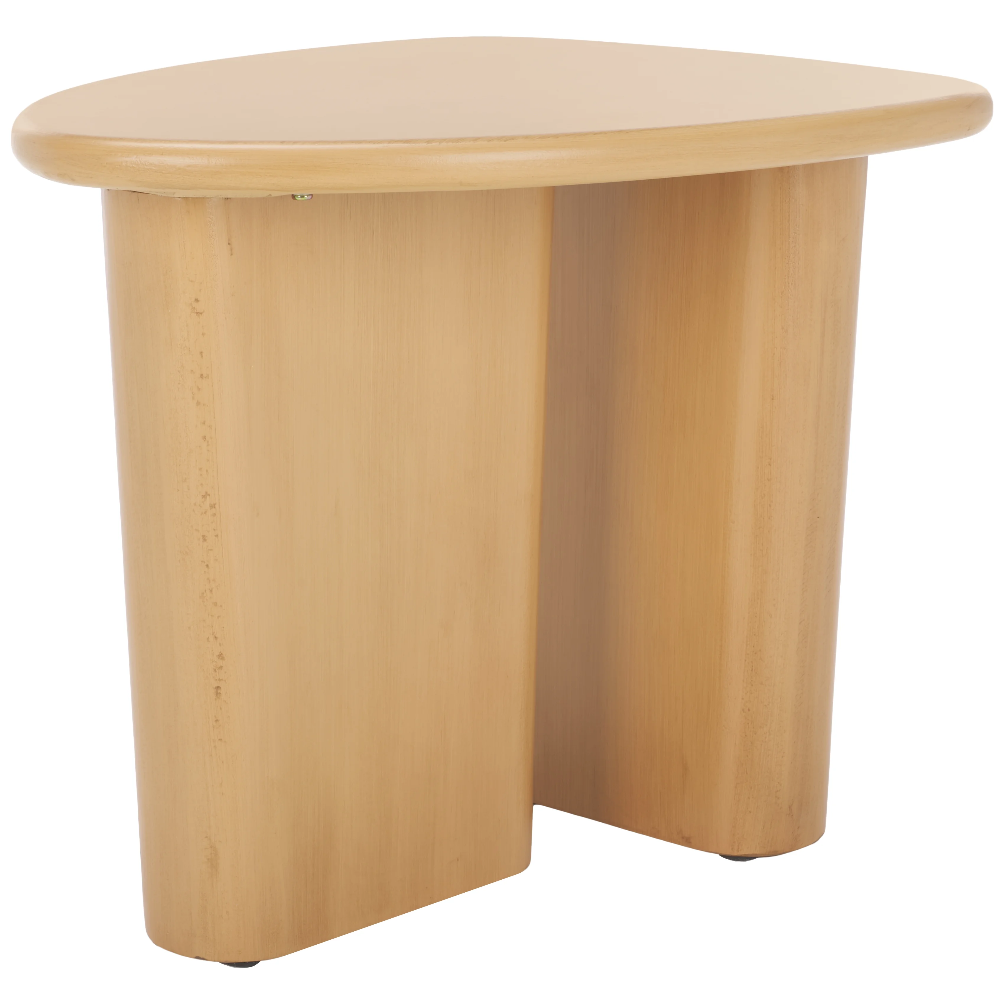 SAFAVIEH Alala Modern Style Natural Wood End Table (25.6 in. W x 20.8 in. D x 20.8 in. H)