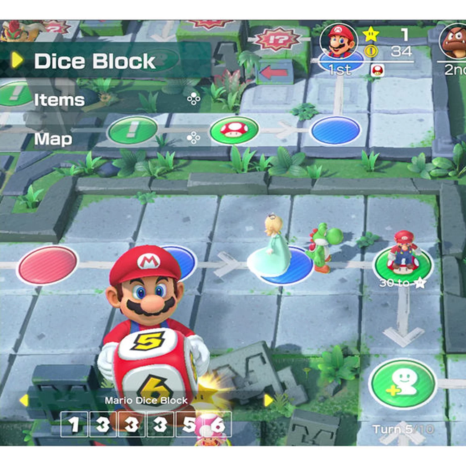 Nintendo Switch with Neon Blue and Red Joy-Con Bundle with Super Mario Party