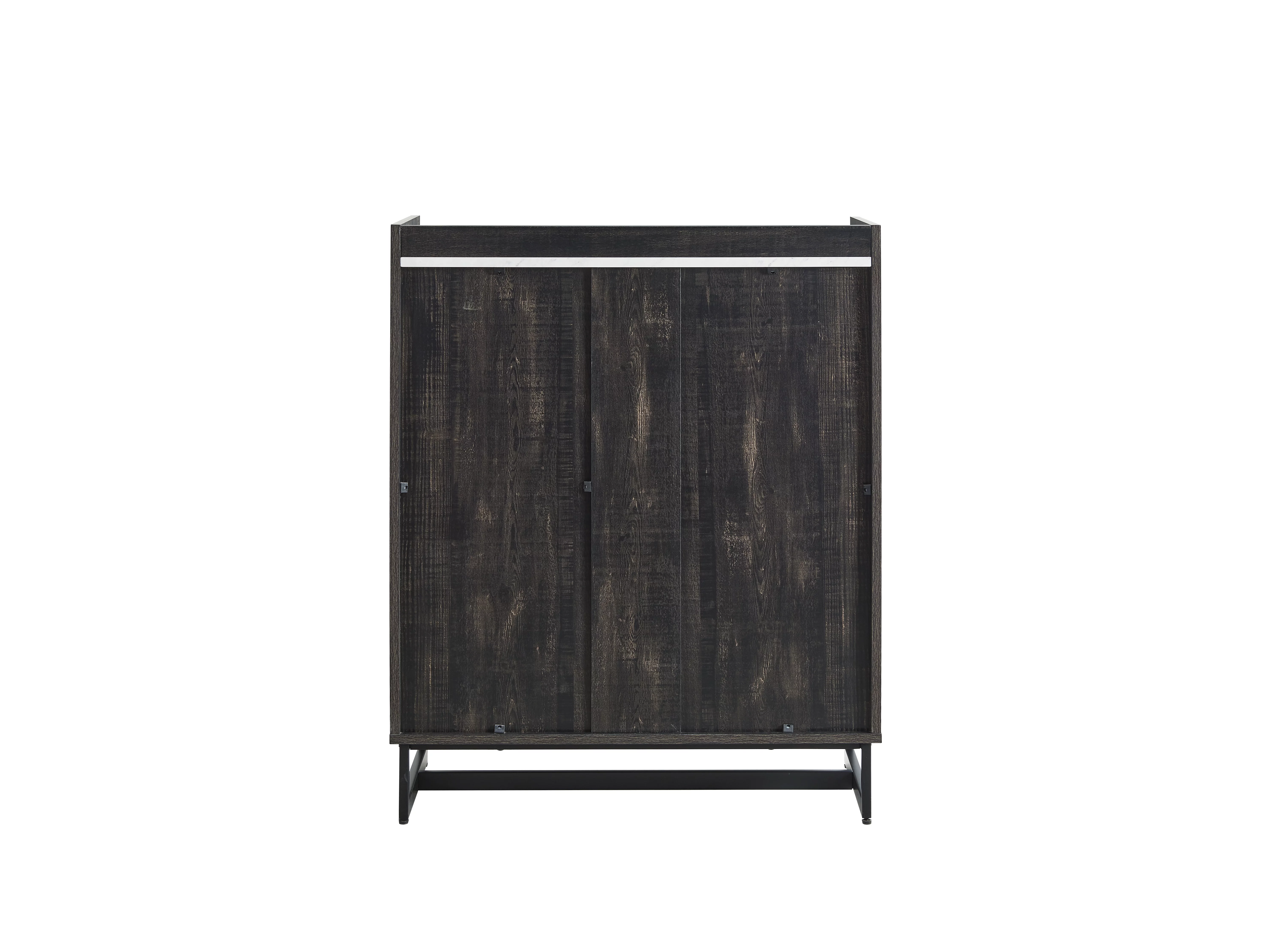 Home Source Accent Server Glass Black