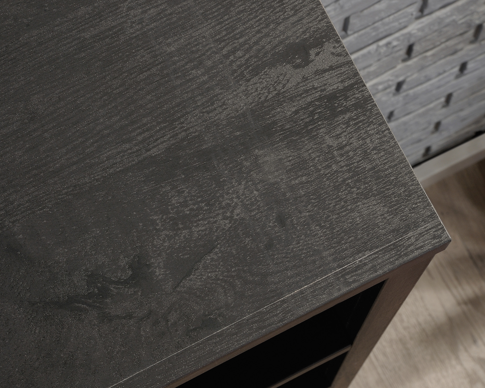 Sauder Select 5-Shelf Display Bookcase in Raven Oak Finish