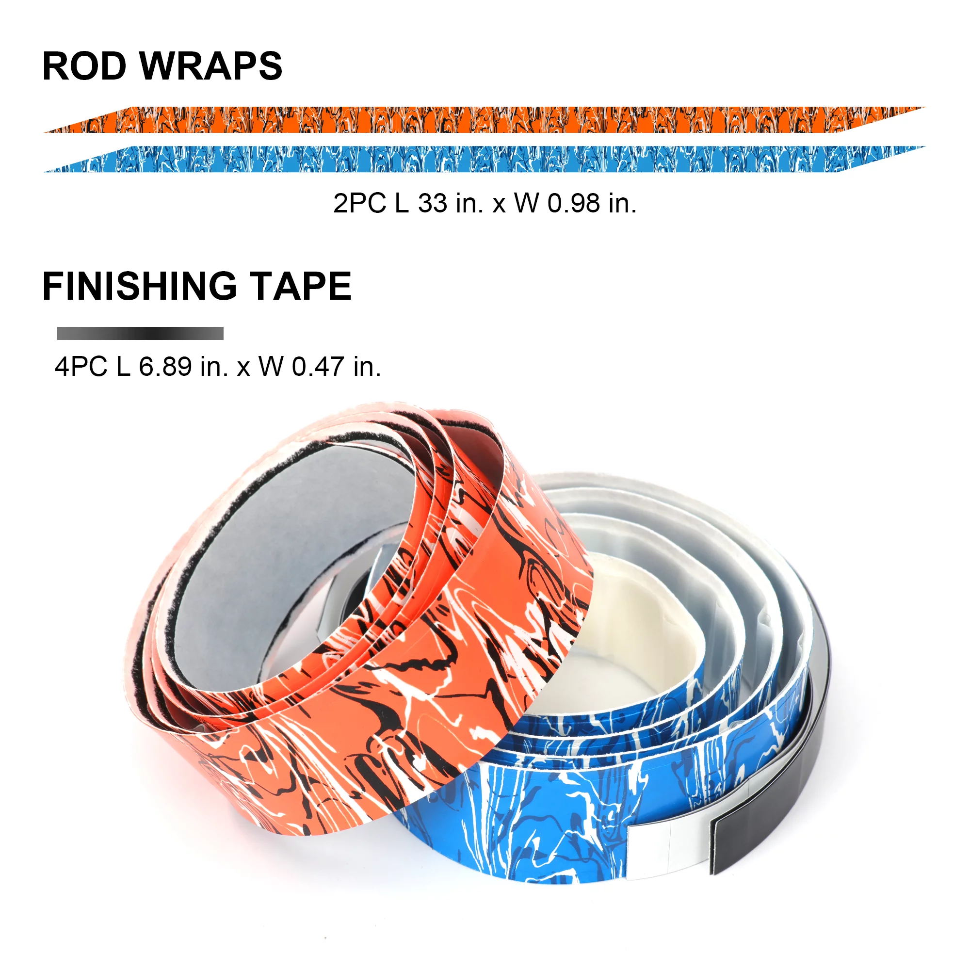 Ozark Trail 33-in Pre-cut Fishing Rod Wrap Grip Tape 2 Pack, Model FS719