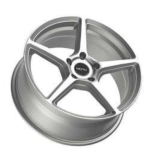 16x7.5 Motiv 433MS Blade Gloss Silver Machined Wheel 5x112 (40mm)