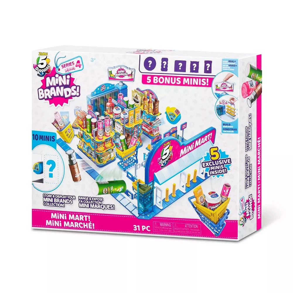 5 Surprise Series 4 Mini Mart Playset (31 Pieces, 10 Minis!)