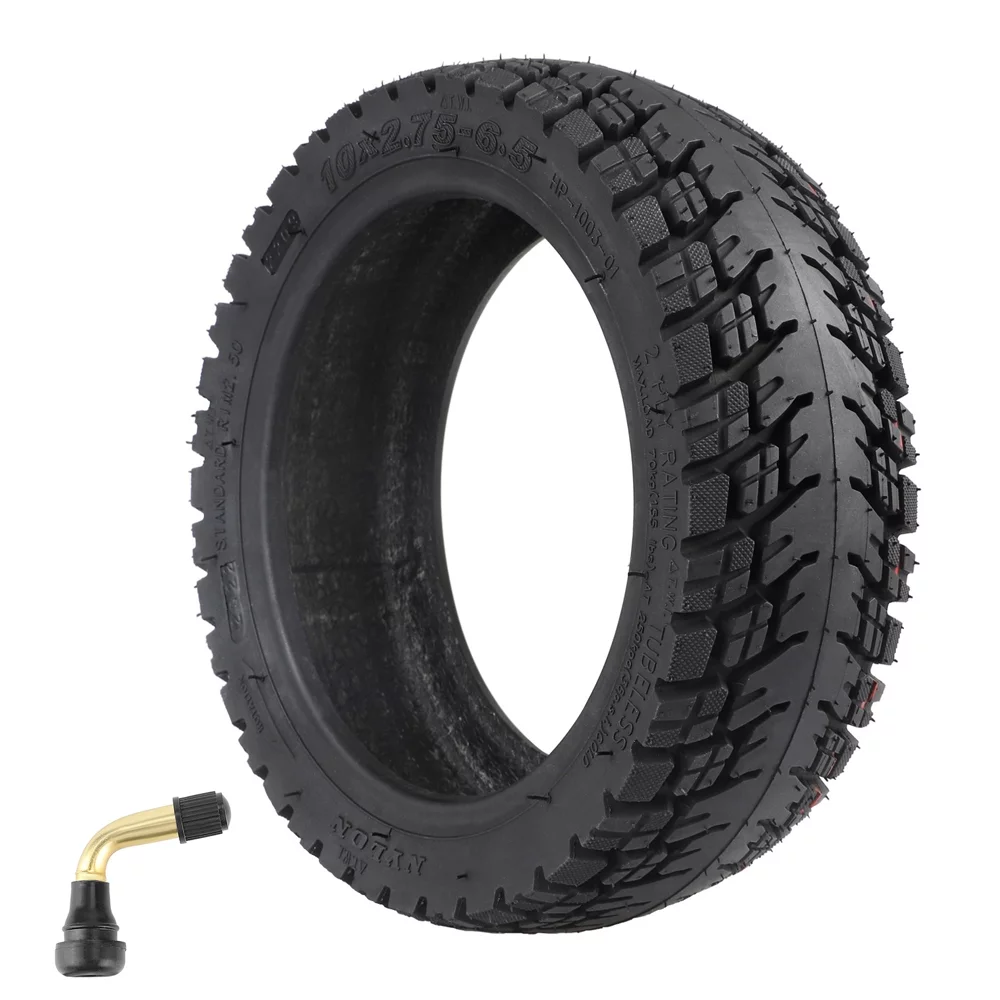 Ulip 10x2.75-6.5 Tubeless Tire 10 Inch Off-Road Tire Electric Tyre Replacement with Nozzle