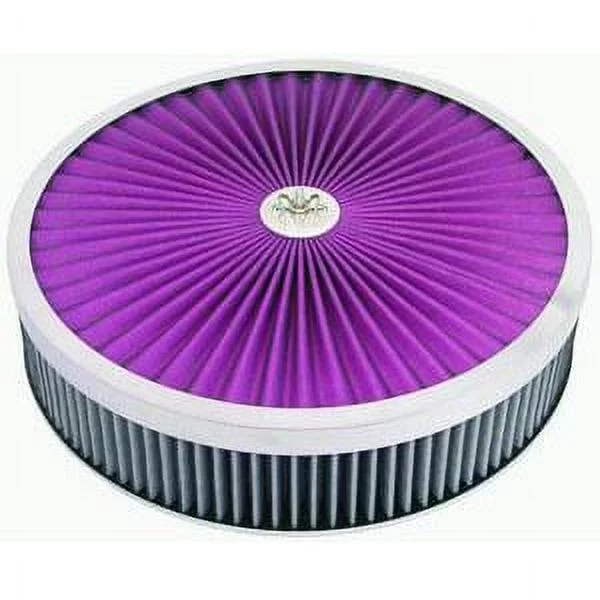 Racing Power R2028X Chrome 14 X 3 Super Flow Filter Air Cleaner Set - Washable