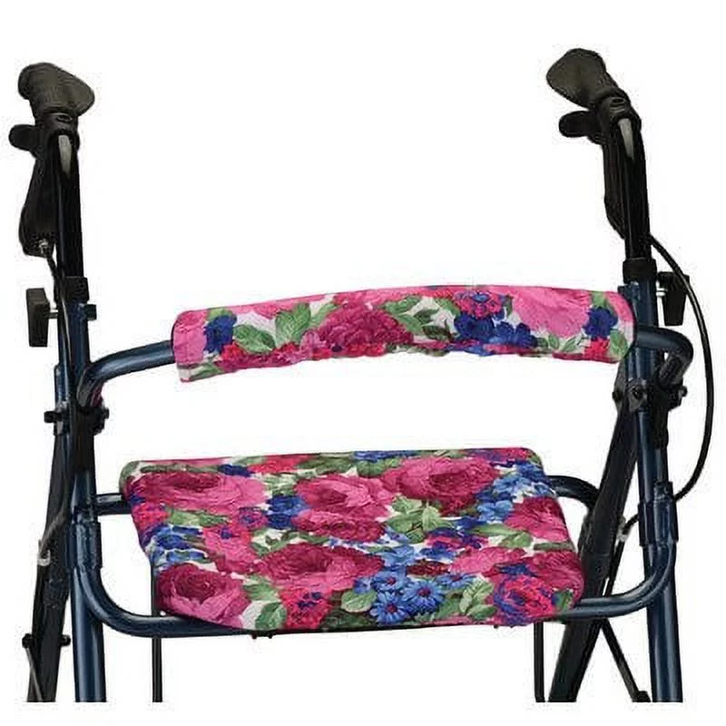 NOVA Medical Products NOVA Rollator Walker Seat & Backrest Covers, Removable and Washable, English Garden Design