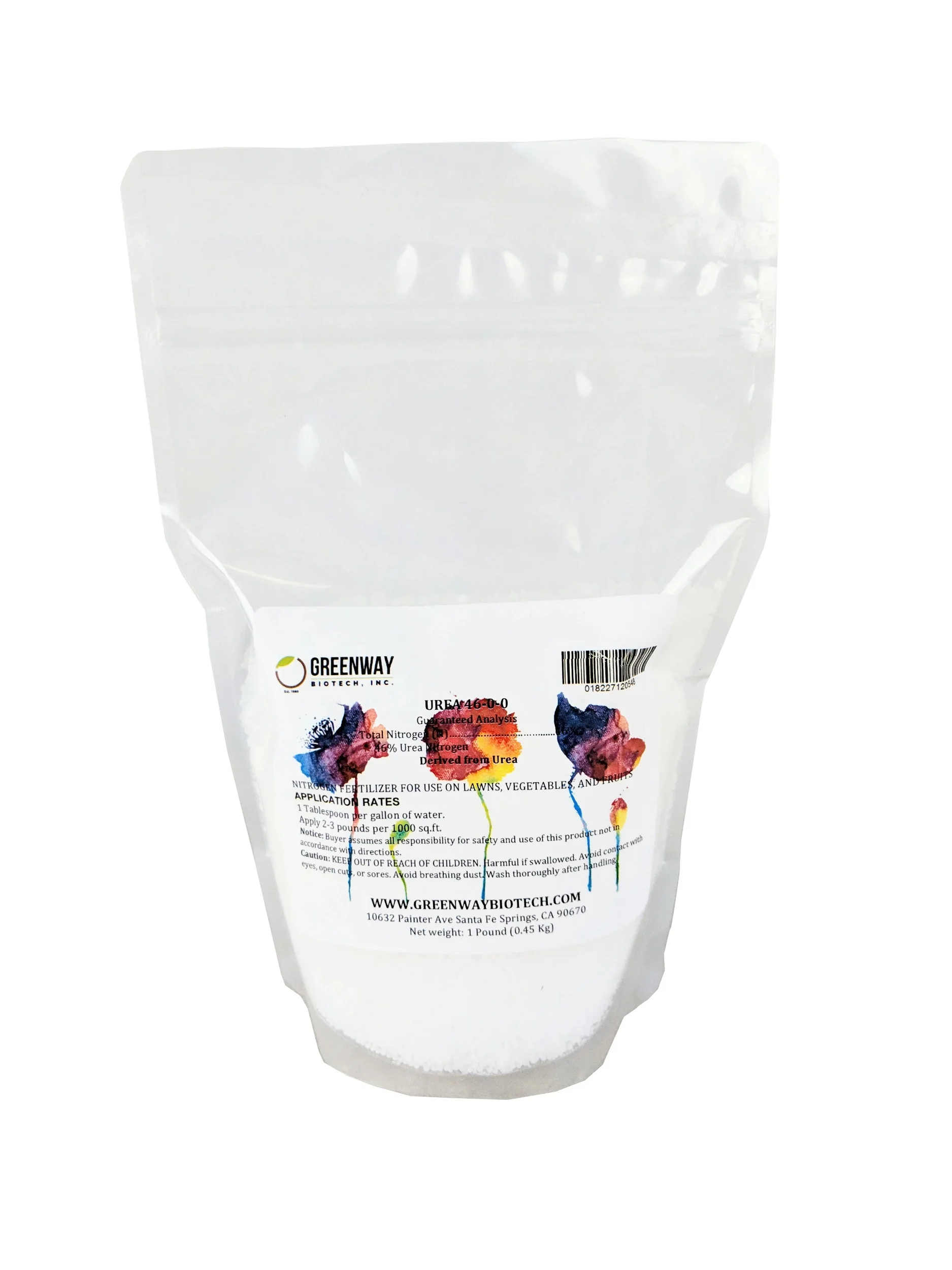 Urea Fertilizer 46-0-0 Fast Acting High Content Nitrogen Fertilizer  - 1 Pound