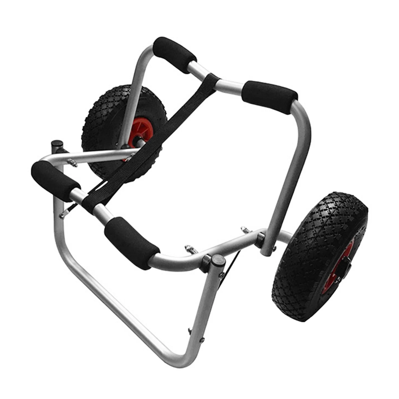 Meterk 80KG Loading Capacity Foldable Kayak Trolley Energy-saving Two-wheeled Carrier Cart for Kayak Canoe Boat