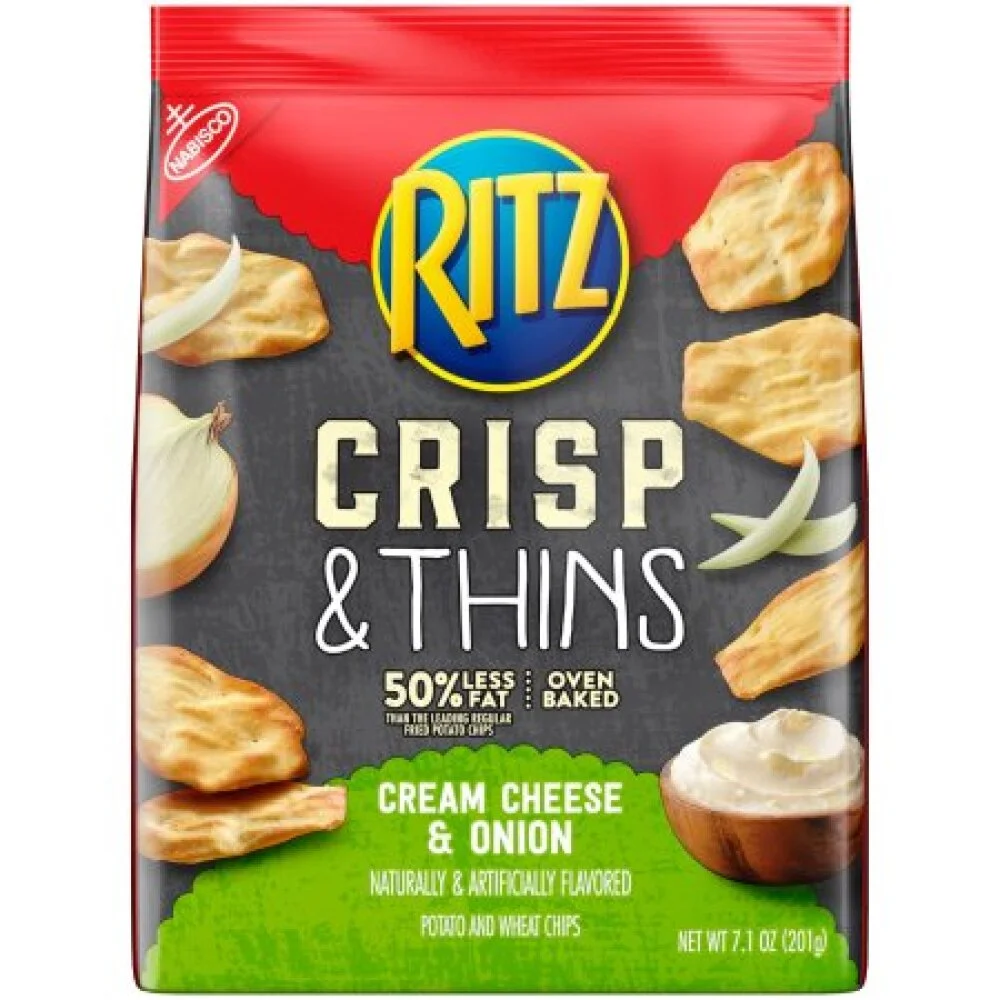 Ritz Crisp & Thins Cream Cheese - 7.1 Oz (Pack of 16)