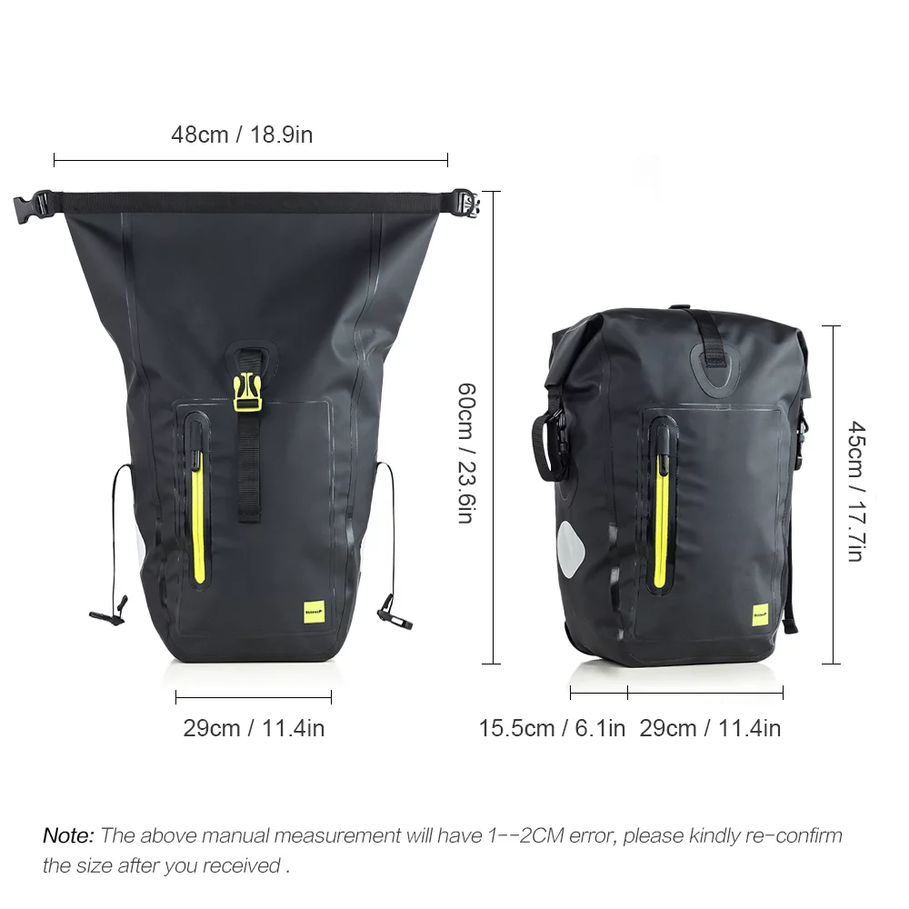 Rhinowalk Bike Pannier,Rear Rear Seat 25l Waterproof Bike Huiop Jinmie Rookin