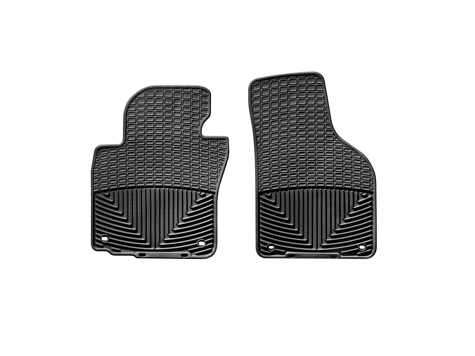 WeatherTech All-Weather Floor Mats compatible with VW CC, Golf, Golf R32, Jetta, Passat - 1st Row (Driver & Passenger), Black
