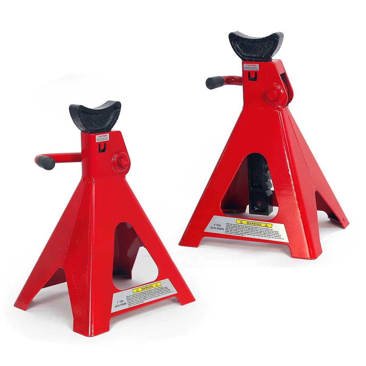 Stark Set of (2) Jack Stand 12-Ton Capacity Shop Auto Stand Self-Locking Ratchet (24,000lbs)