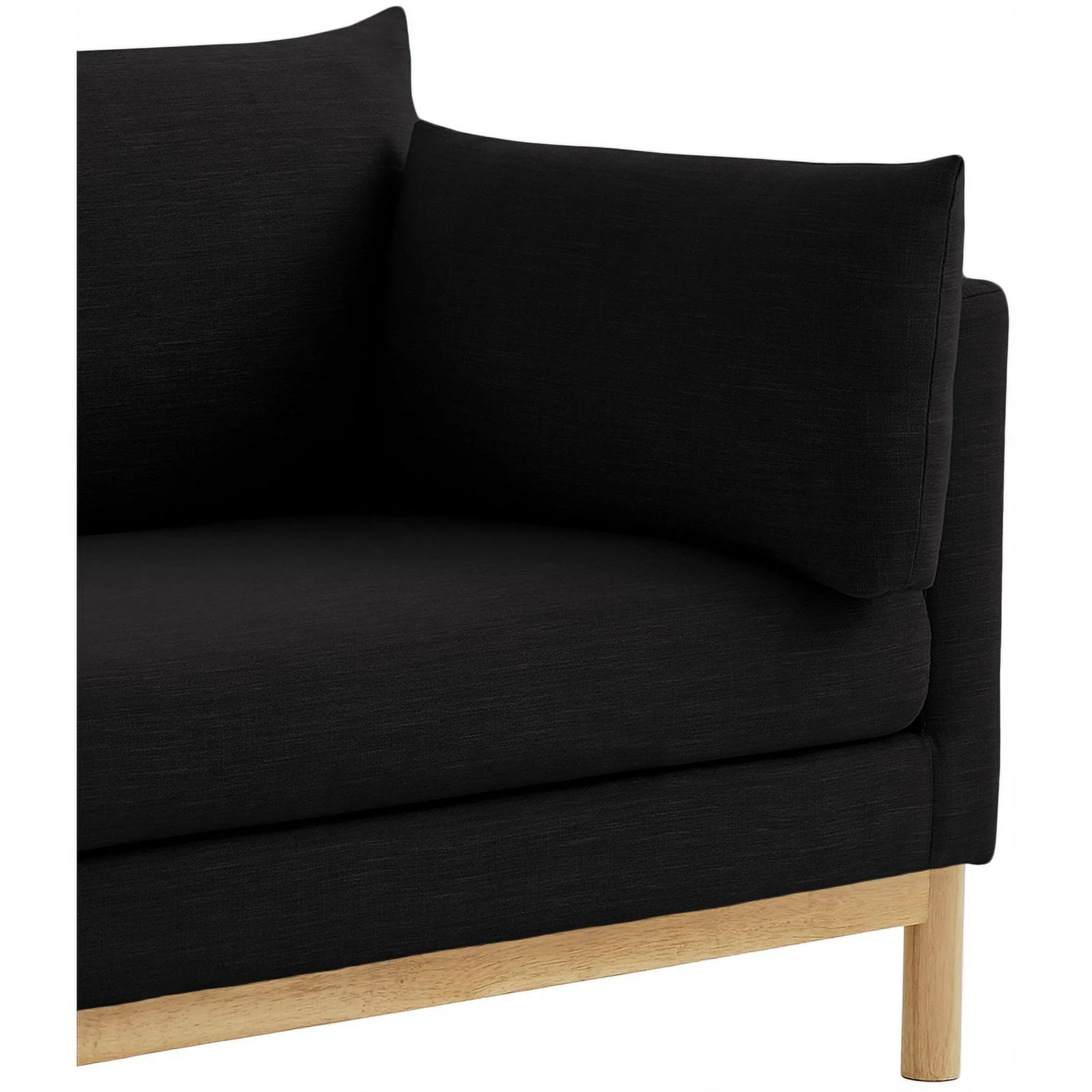 Meridian Furniture Langham Black Linen Textured Fabric Chair