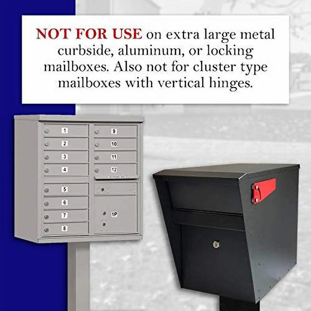 Mail Chime Mailbox Notification System – Mailbox With Wireless Transmitter & Audible Arrival Alert Receiver With Bright LED Light