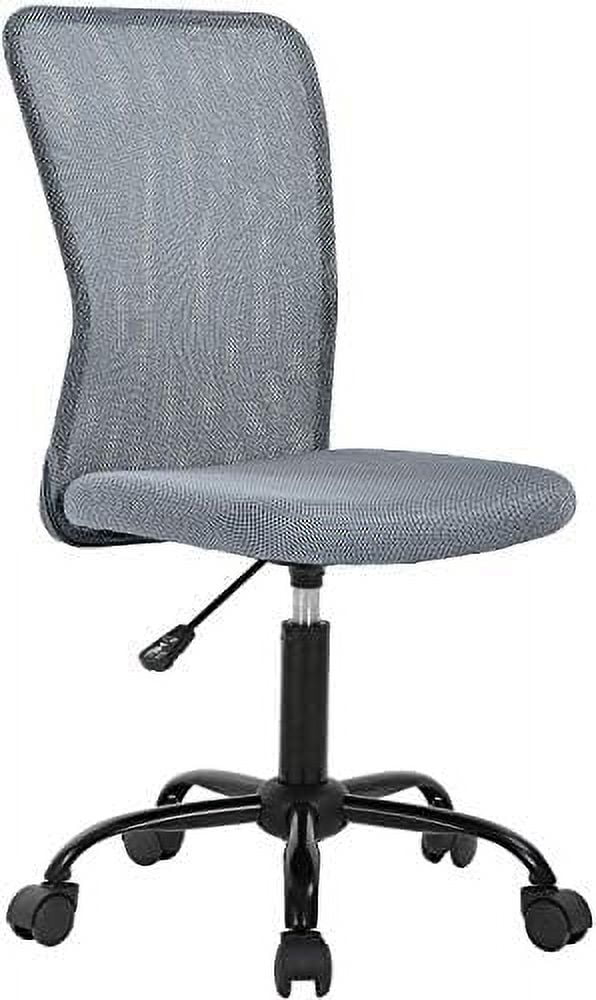 CHGBMN Small Mesh Desk Chair for Home Office  Mid Back Adjustable Armless Task Chair with Ergonomic Lumbar Support  Modern Cheap Rolling Swivel Computer Office Chair for Home Women  Men