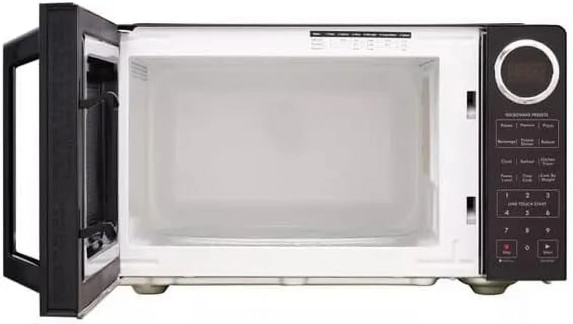 JYY 0.9 cu-ft Microwave, 900 Watts, LED Display, 10 Power Levels - Black