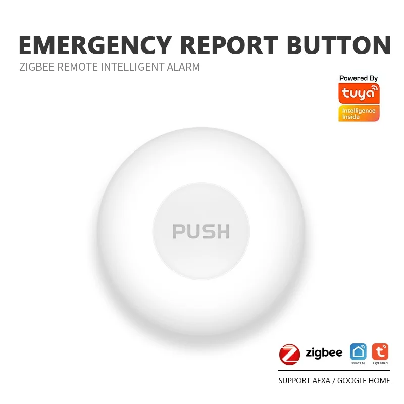 Tuya Smart Life ZigBee One-key Alarm SOS Emergency Call Button Wireless Emergency Button