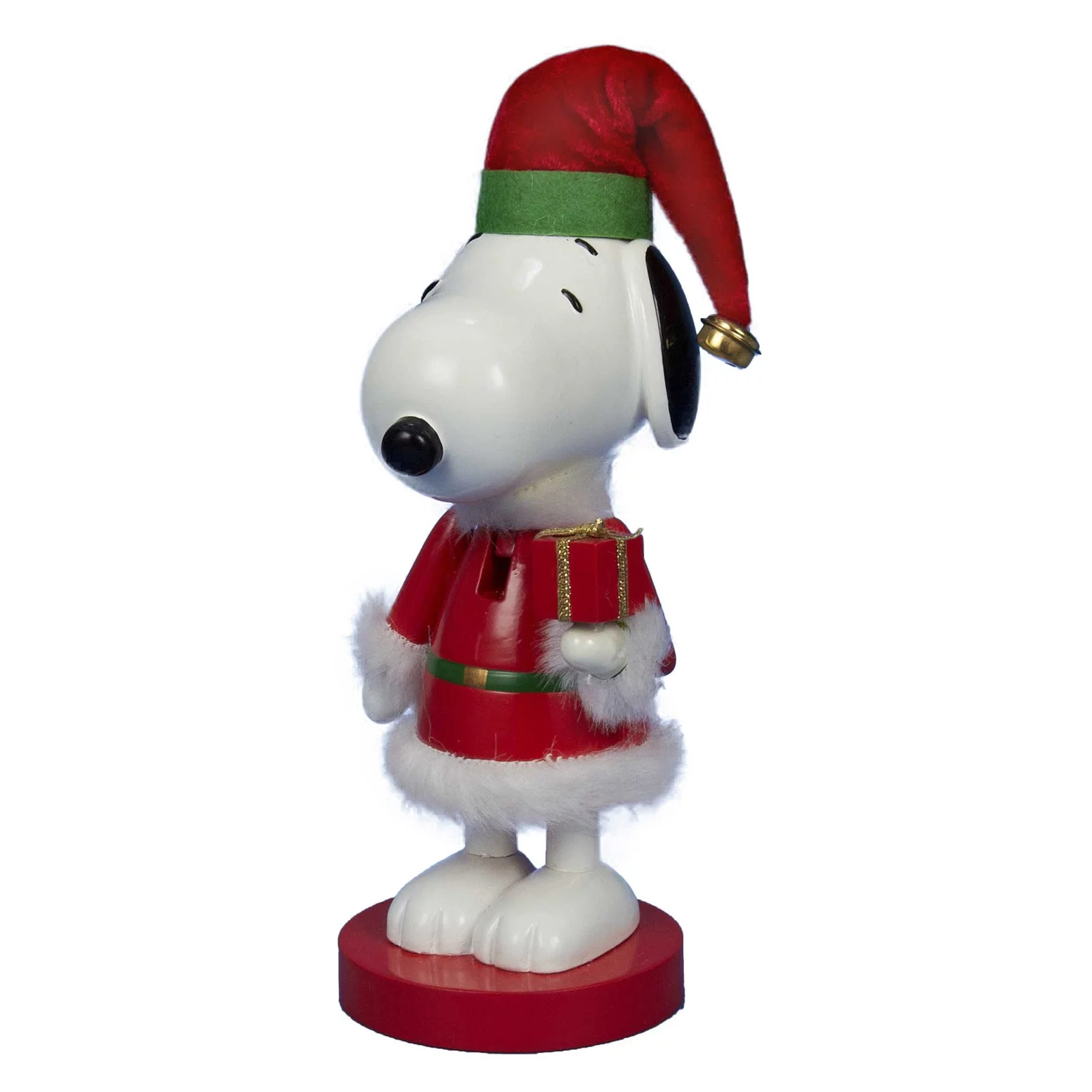 Kurt Adler 10 in. Snoopy in Red Santa Suit Nutcracker
