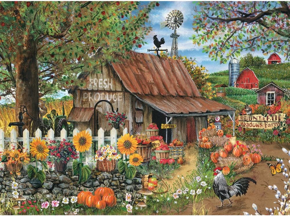Bits and Pieces 500 Piece Country Bountiful Meadows Farm 18
