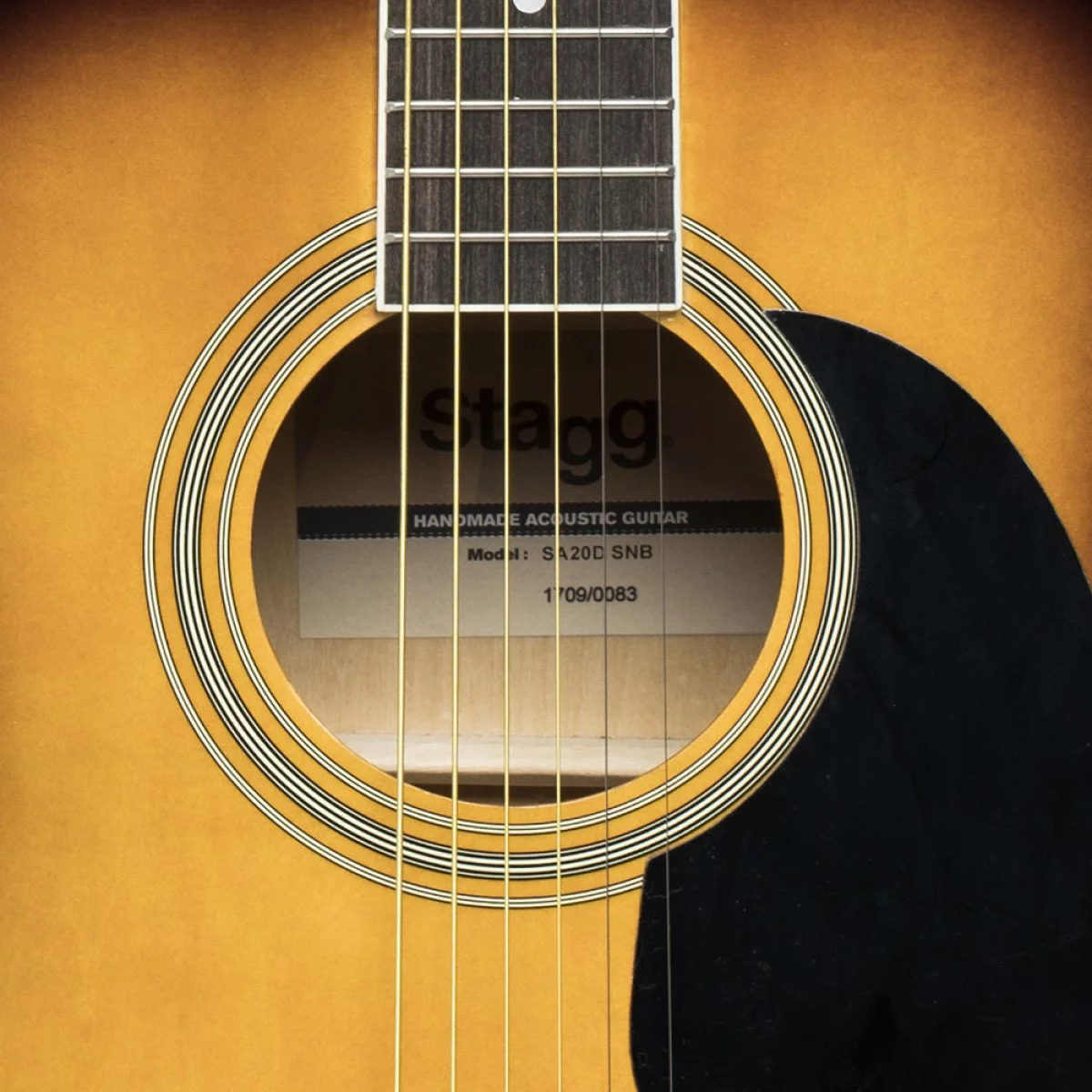 Stagg SA20D SNB Dreadnought Acoustic Guitar - Sunburst