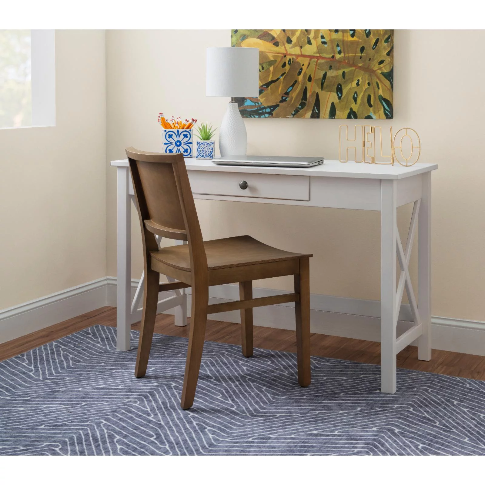 Linon Devin Dining Chair - Natural - Set of 2