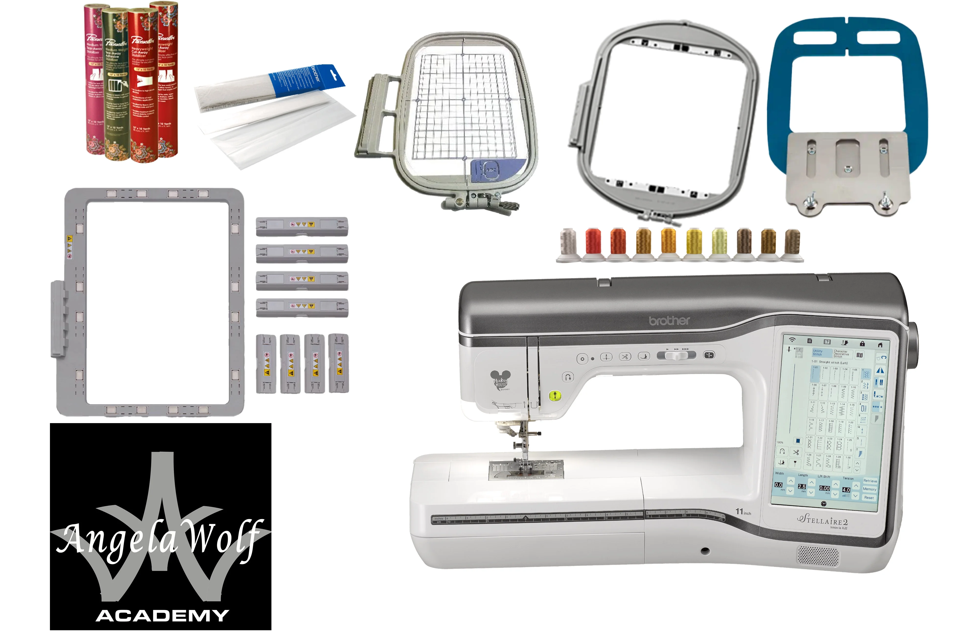 Brother Stellaire Innov-is XJ2 Sewing and Embroidery Machine + Bonus Embroidery Package