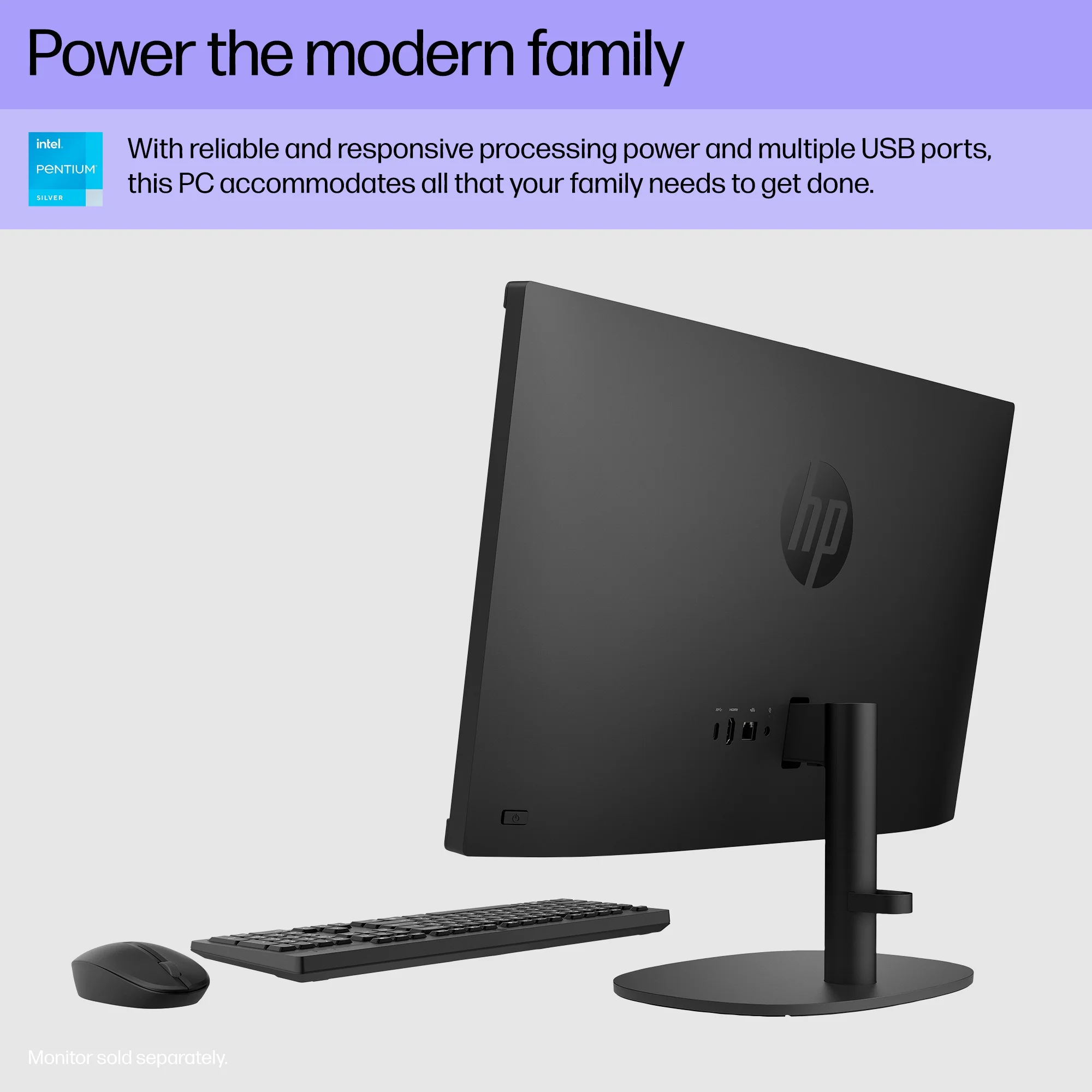 HP 22 inch All-in-One Desktop Intel Processor J5040 8GB RAM 128GB SSD Jet Black