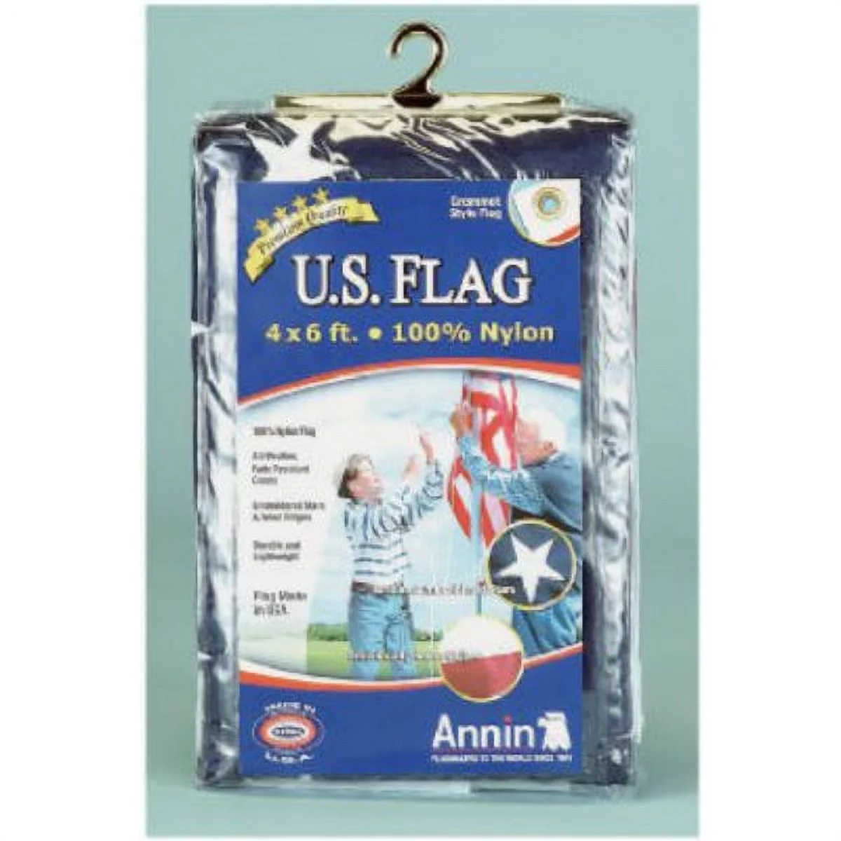 Annin Flagmakers 002215R Nylon Replacement Flag, 4' x 6', Each