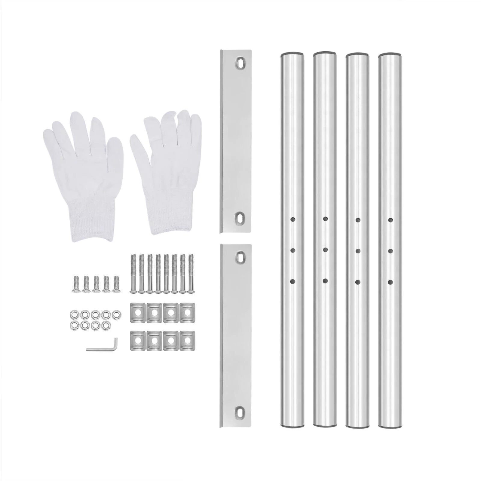 Commercial Stainless Steel Kitchen Prep Table Double Overshelf - 80*30*60cm