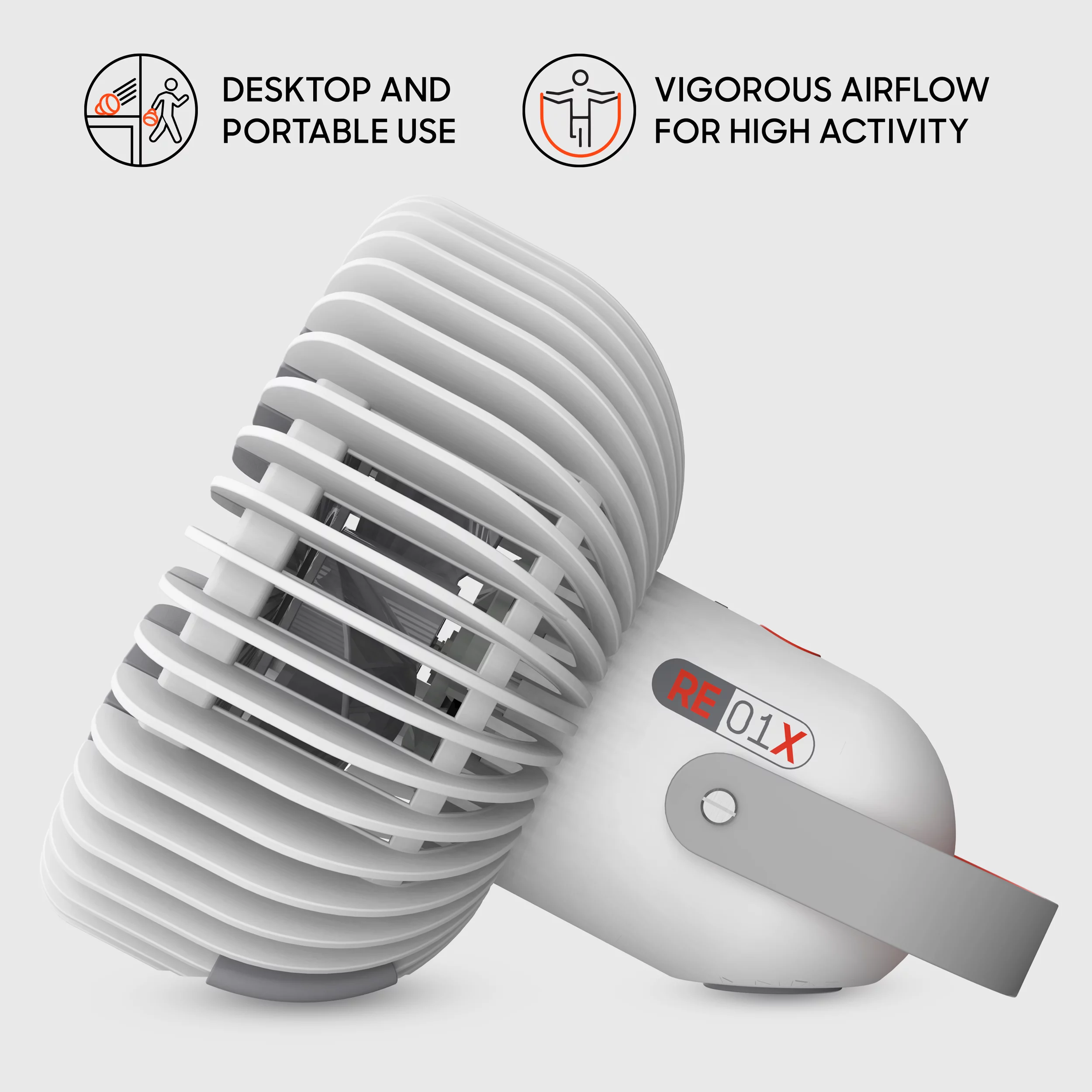 Sharper Image Refresh 01X Rechargeable Travel Fan, 7.2