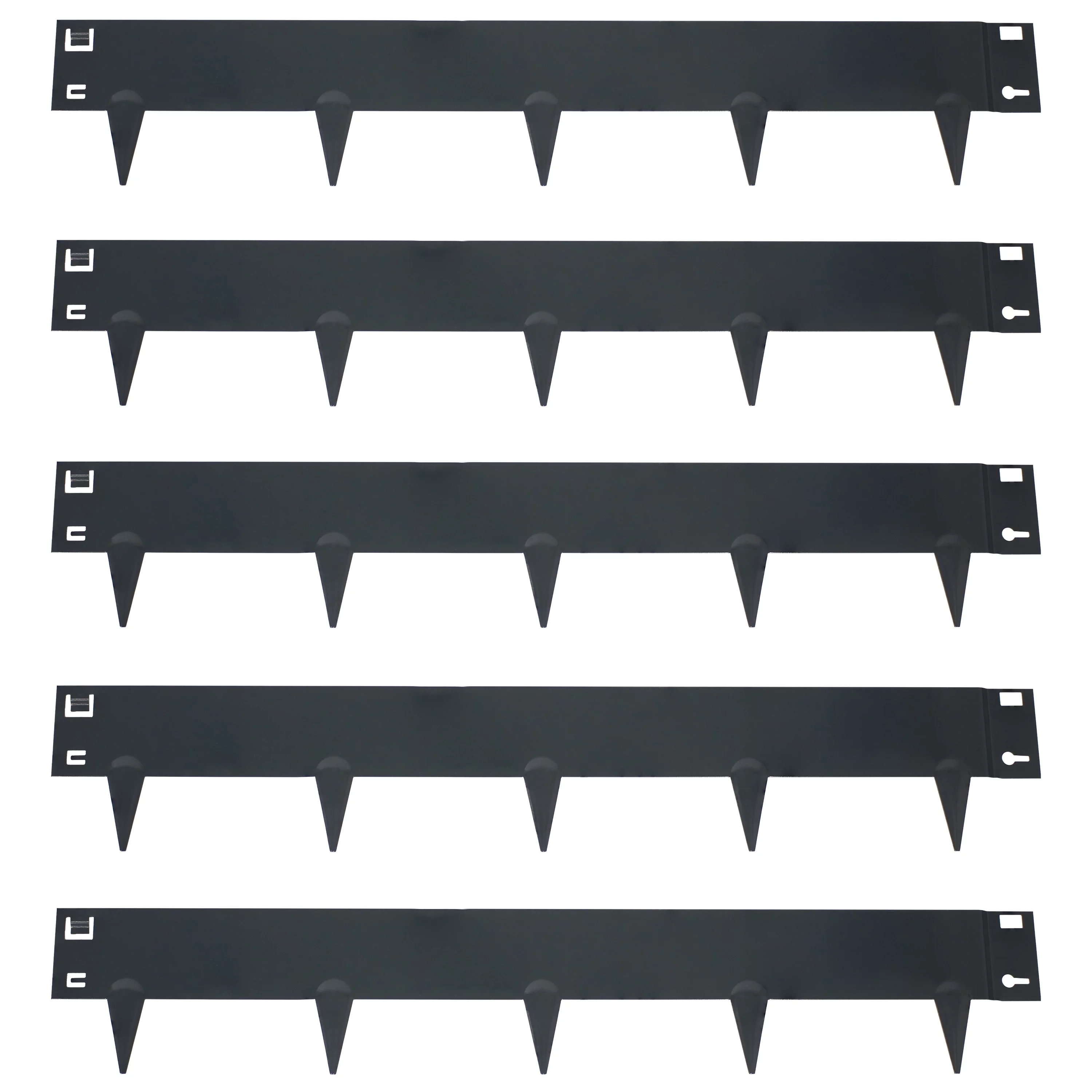 Sunnydaze Set of 5 Steel Metal Landscape Edging Border - 42