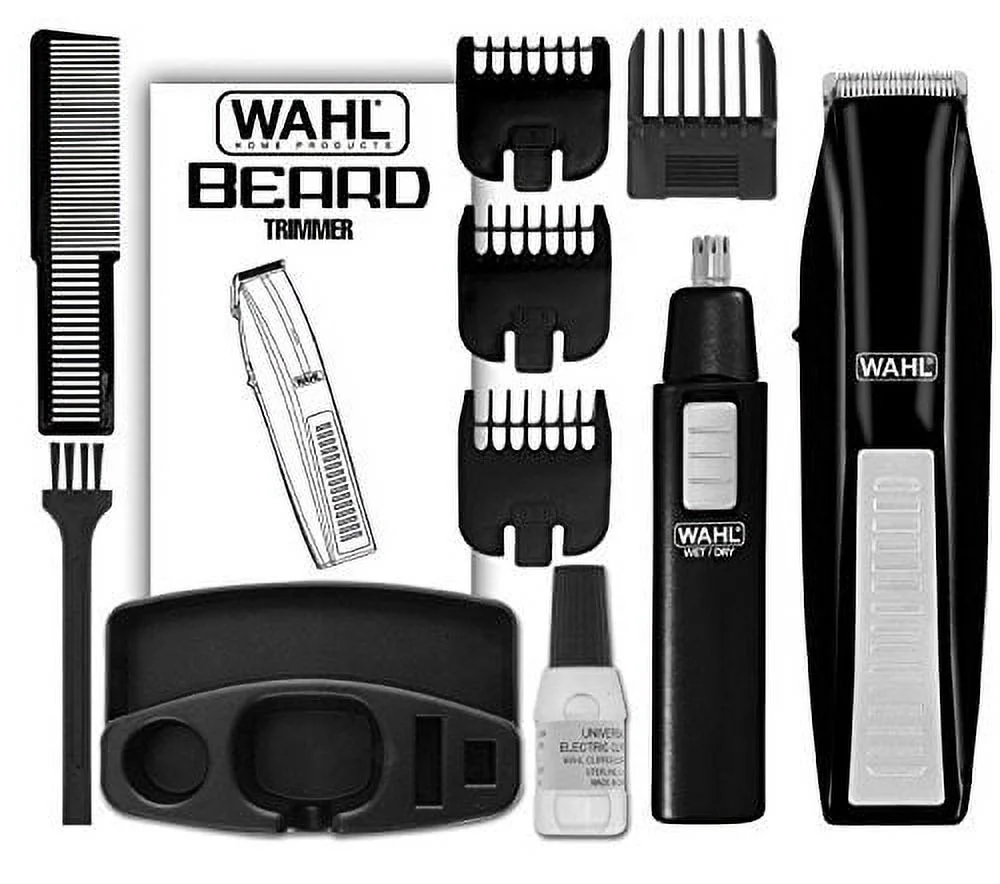 new wahl cordless battery beard mustache trimmer hair shaver clipper groomer
