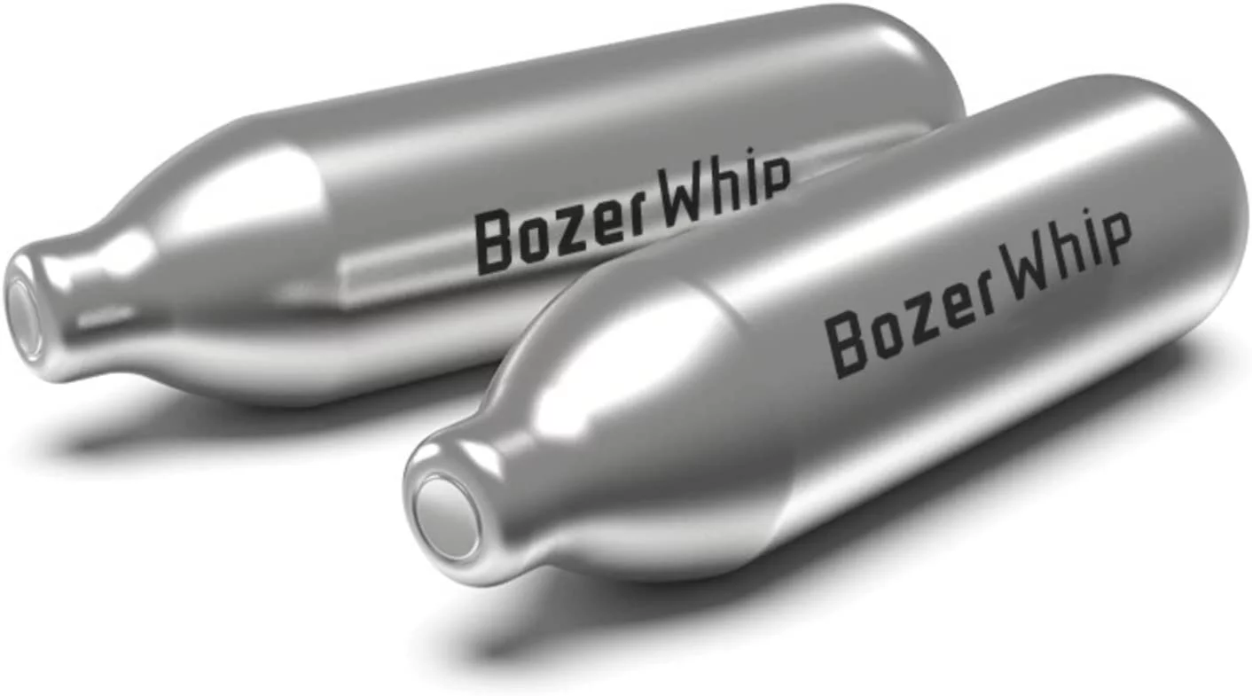 BozerWhip 600 Count Whipped Cream Charger N2O Cartridges 8 garm Nitrous Oxide Chargers ( 12x50 Count )