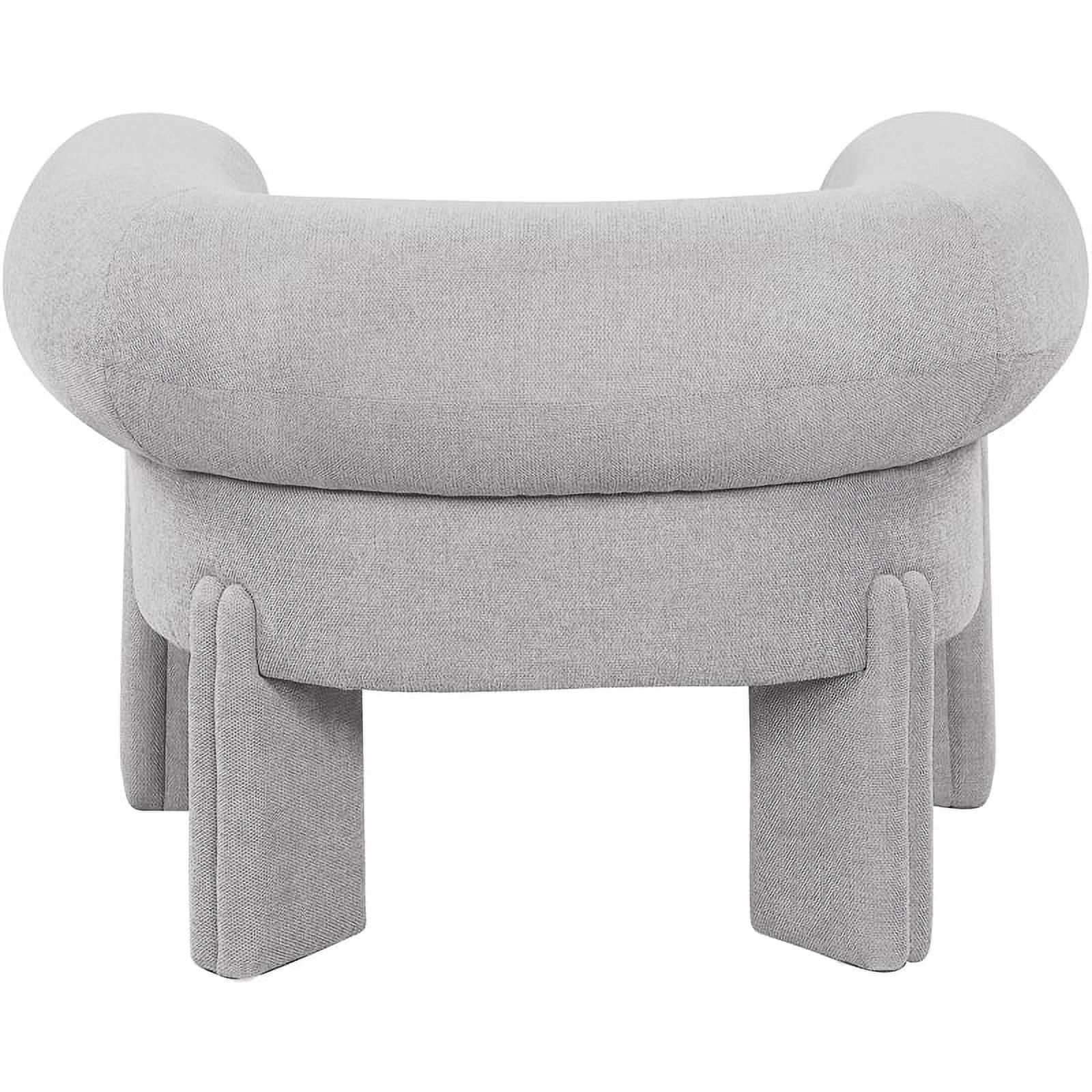 Meridian Furniture Stefano Grey Fabric Accent Chair