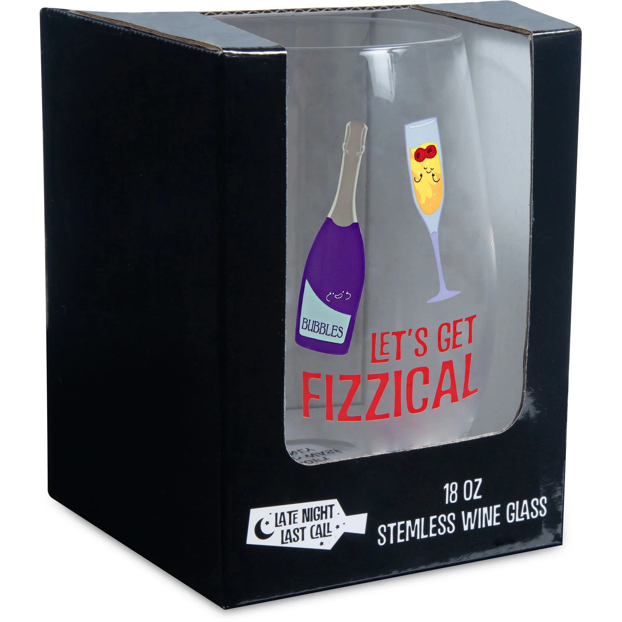 Fizzical - 18 oz Stemless Wine Glass