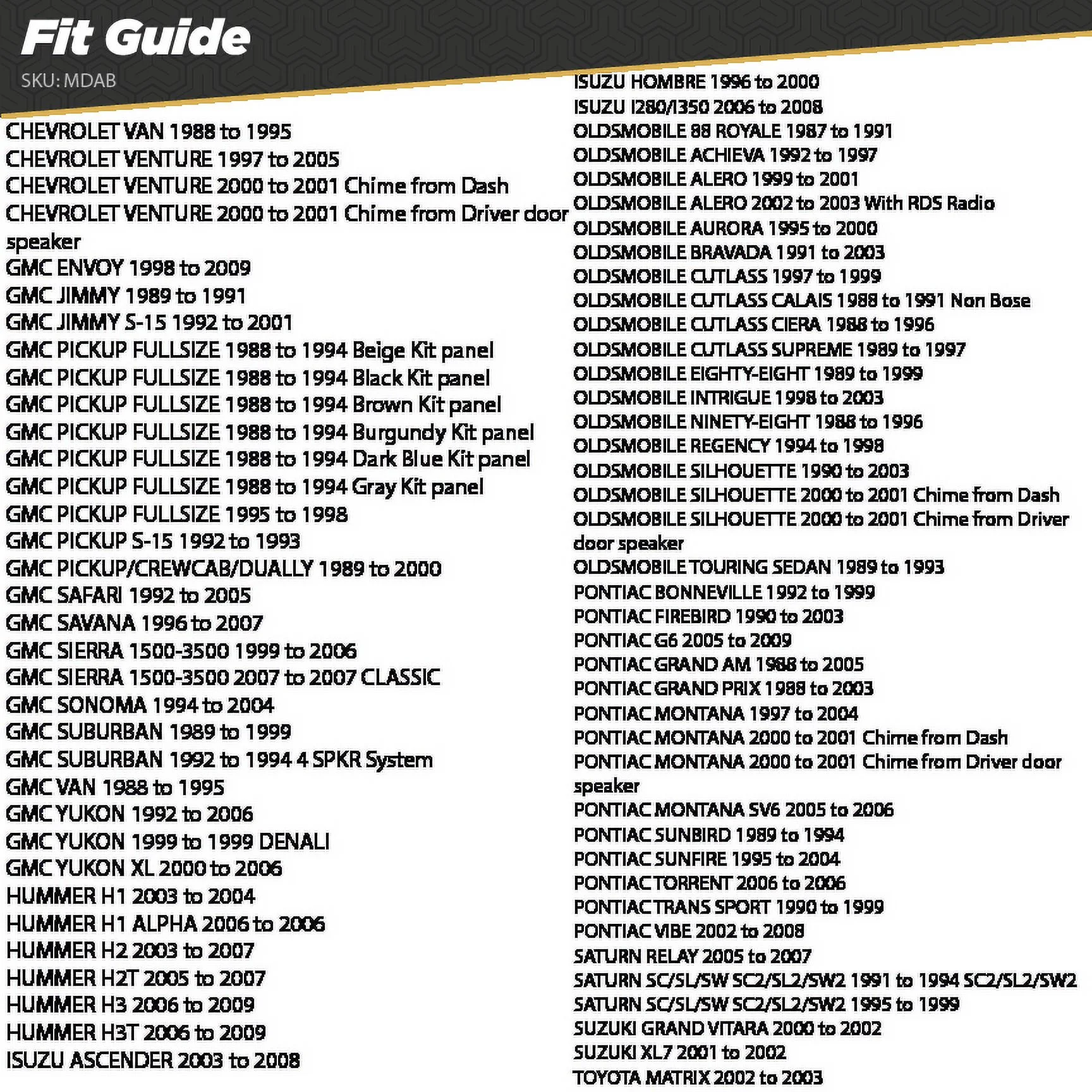 SCOSCHE MDAB - ANTENNA ADP GM MICRO TIP