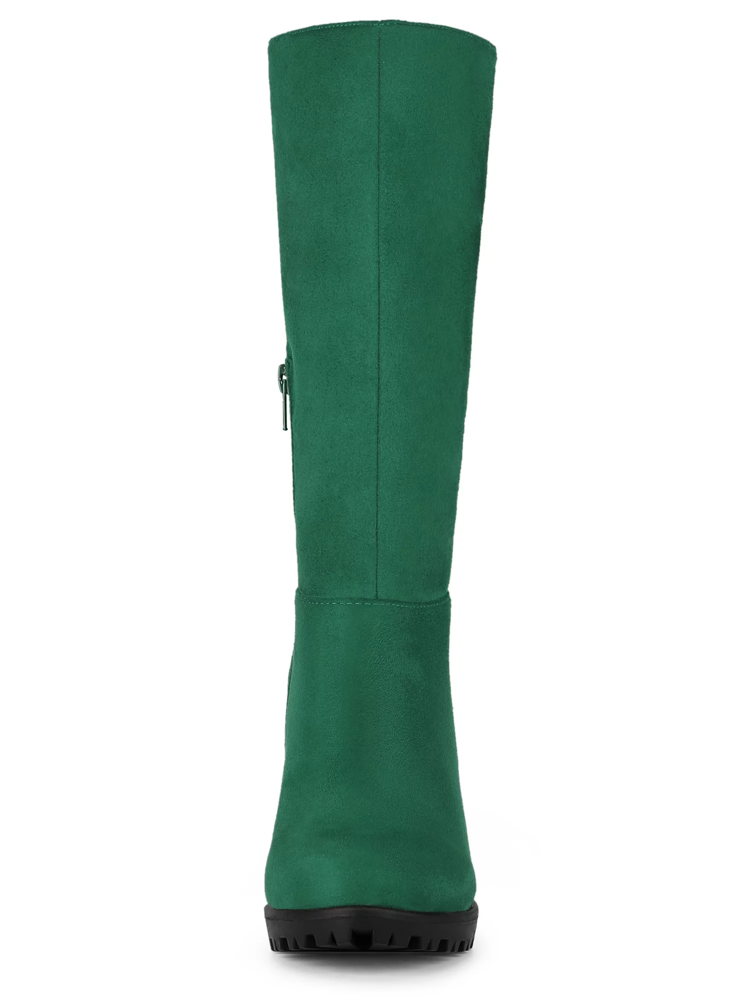 Allegra K Women's Mid-calf Block Heel Boots