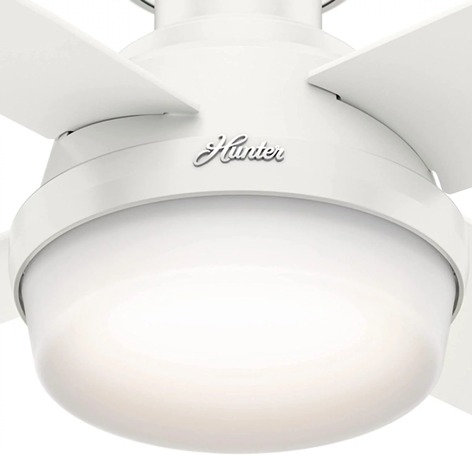 AUCHI Fan Company, 59445, 44 inch Dempsey Noble Bronze Low Profile Ceiling Fan with LED Light Kit and Handheld Remote