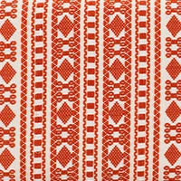 Newley Upholstered Bench, Black Hairpin Legs with Terra Cotta and Natural Stripe Fabric