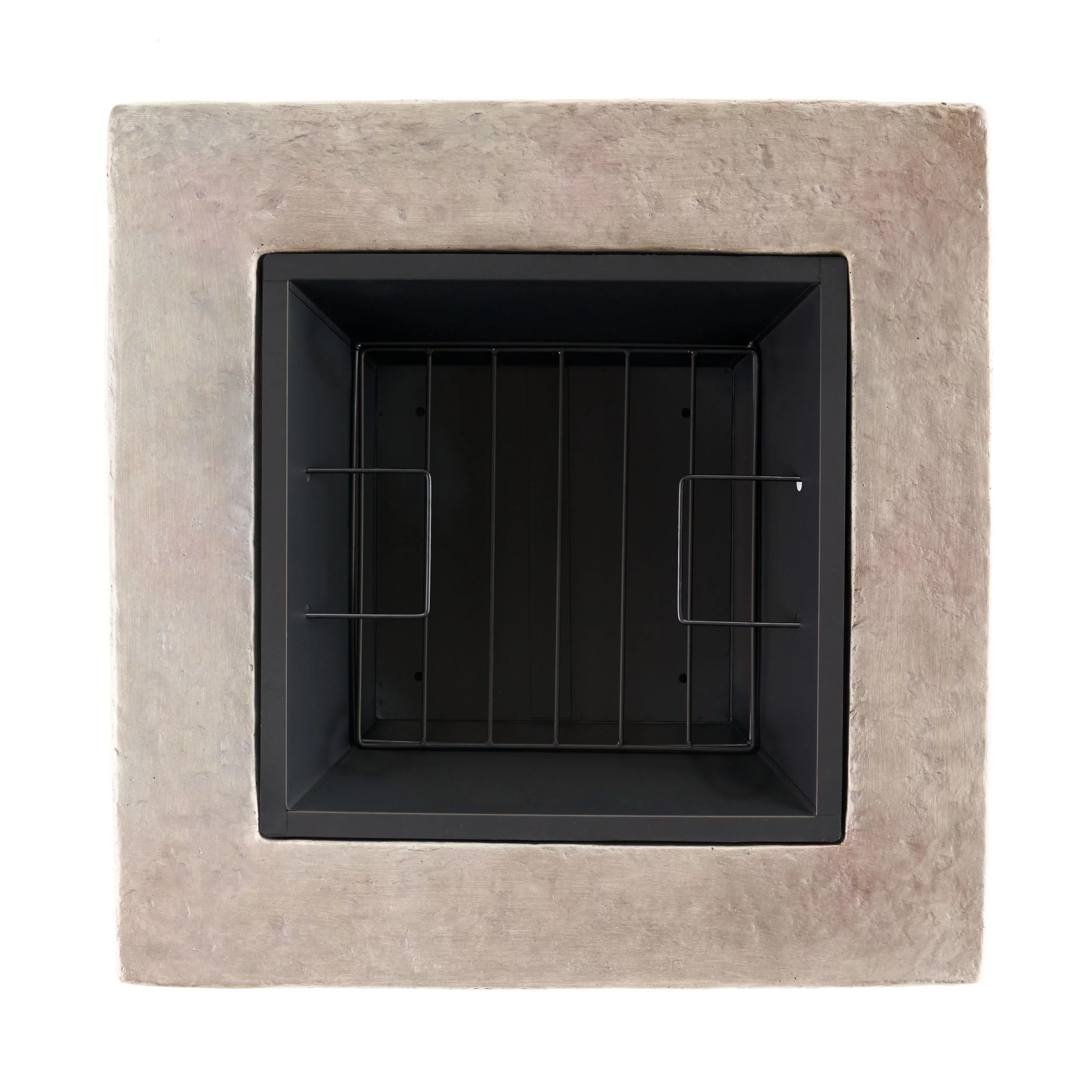 Hayden Natural Stone Square Fire Pit